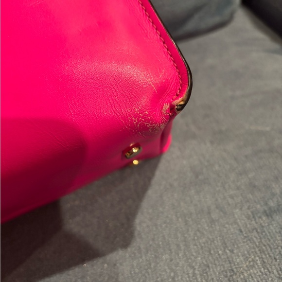 Kate Spade New York Hot Pink Leather Small Tote Bag - Picture 4 of 11